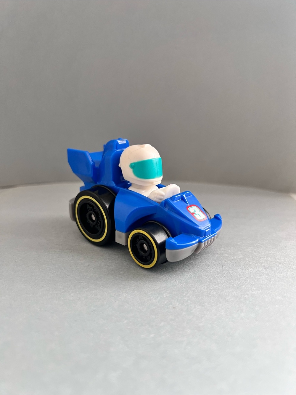 Fisher-Price Little People Wheelies Blue #3 Grand Prix Racer